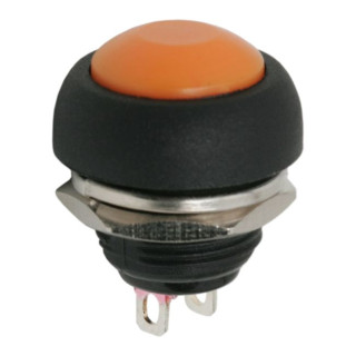 Buton 1 circuit 1A-250V OFF-(ON), portocalie ǀ 09044NA