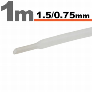Tub termocontractibilTransparent • 1,5 / 0,75 mm ǀ 11019T