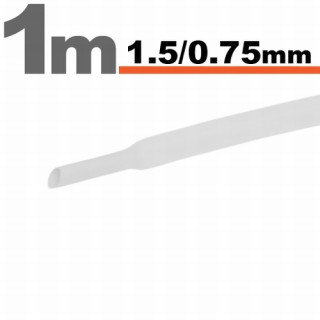 Tub termocontractibilAlb • 1,5 / 0,75 mm ǀ 11019W
