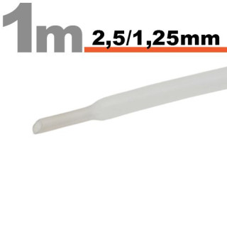 Tub termocontractibilTransparent • 2,5 / 1,25mm ǀ 11020T