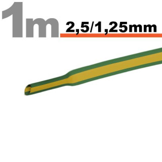 Tub termocontractibilGalben-verde • 2,5 / 1,25 mm ǀ 11020X