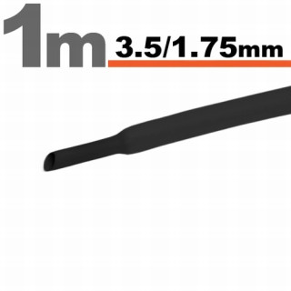 Tub termocontractibilNegru • 3,5 / 1,75 mm ǀ 11021F