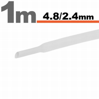 Tub termocontractibilAlb • 4,8 / 2,4 mm ǀ 11025W
