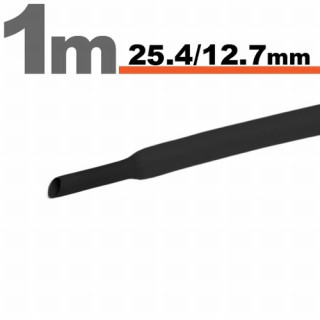Tub Termocontractibil Negru• 25,4 / 12,7 mm ǀ 11027F