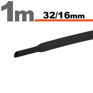 Tub Termocontractibil Negru • 32,0 / 16,0 mm ǀ 11028F