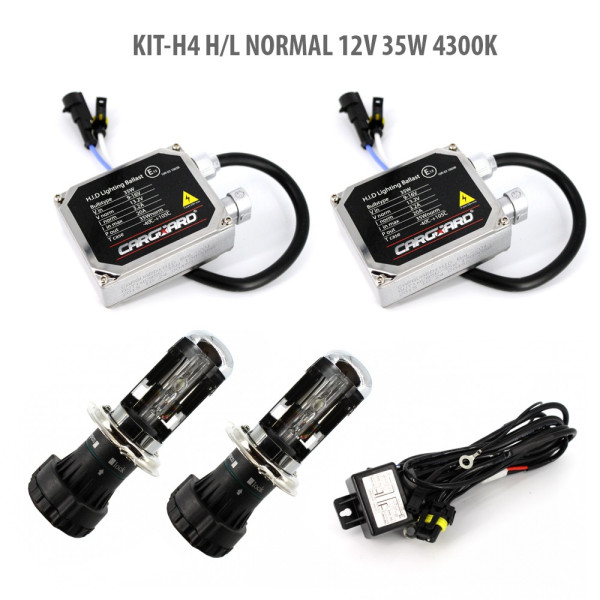 H4 H/L NORMAL 12V 35W 4300K ǀ H4-KIT-N-4,3