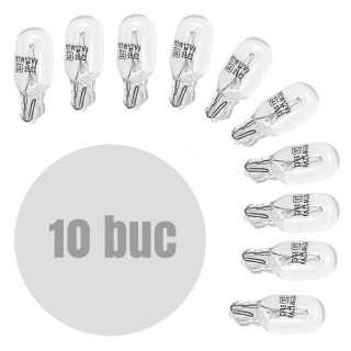Bec de pozitie W3W - T10 12V 3W - set de 10 - CARGUARD ǀ BAA009