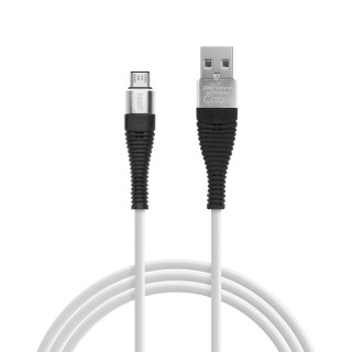 Delight - Cablu de date – Micro USB, invelis siliconic, 4 culori, 1 m ǀ 55439
