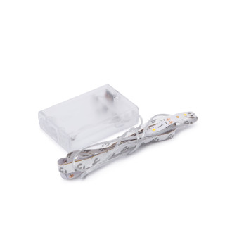 Banda LED - alb cald - 1 m - cu baterii 3xAA ǀ 55884