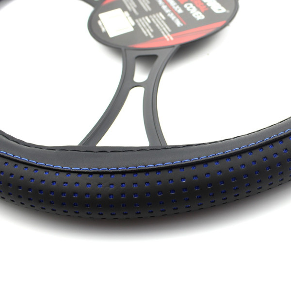 Husa volan auto - negru / albastru PRO - CARGUARD ǀ HVA004 - imagine 2