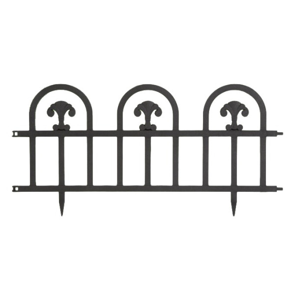 Bordura pt. pat de flori / gard - 60 x 30 - Negru ǀ 11476B - imagine 2
