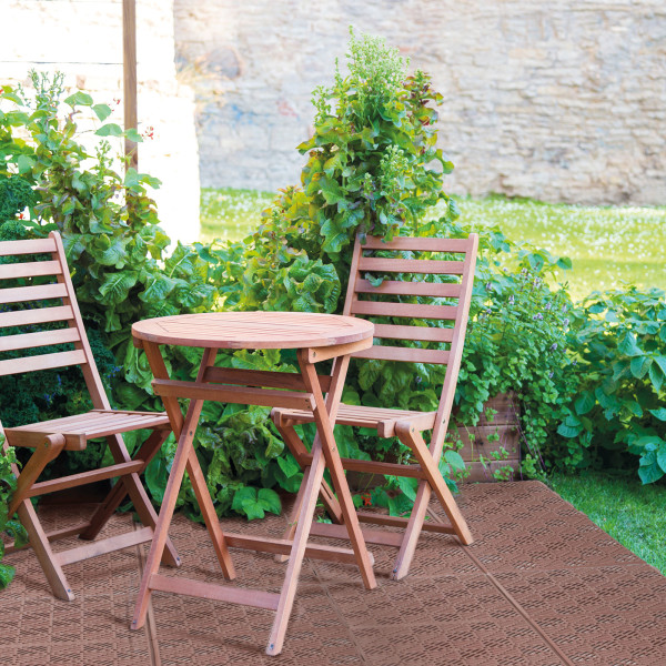 Garden of Eden - Placi paviment pentru gradini - 295 x 295 x 15 mm mat. plastic, teracota, 5 buc./pachet ǀ 11531 - imagine 2