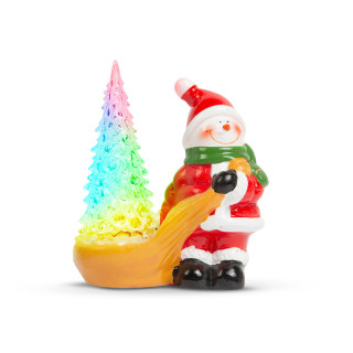 Decor de Craciun LED RGB - om de zapada - 13 x 7 x 15 cm ǀ 58272