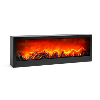 Semineu cu efect de flacari LED - baterie / USB - 60 x 10 x 20 cm ǀ BW2015