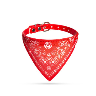 Esarfa pentru zgarda - 34 x 1 cm - rosie ǀ 60023A