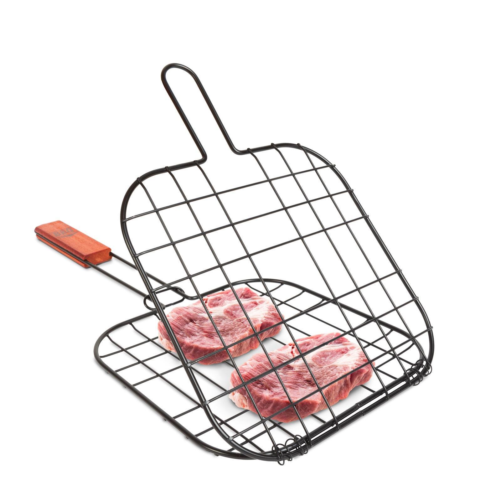 Gratar pentru carne - cu maner din lemn ǀ 56300C