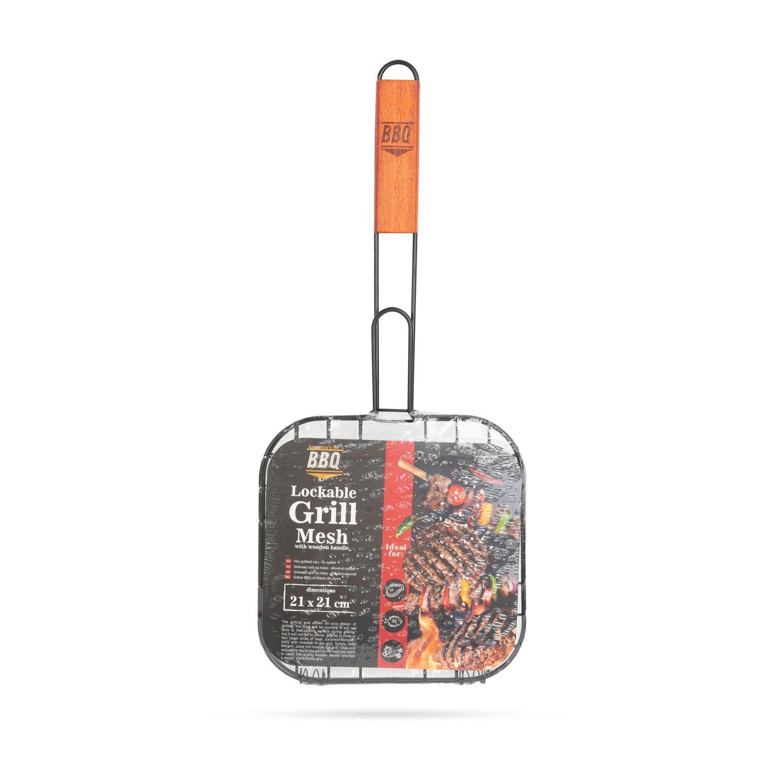 Gratar pentru carne - cu maner din lemn ǀ 56300C - imagine 3