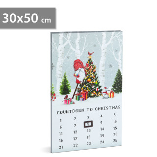 Calendar LED - 2 x AA, 30 x 50 cm ǀ 58466