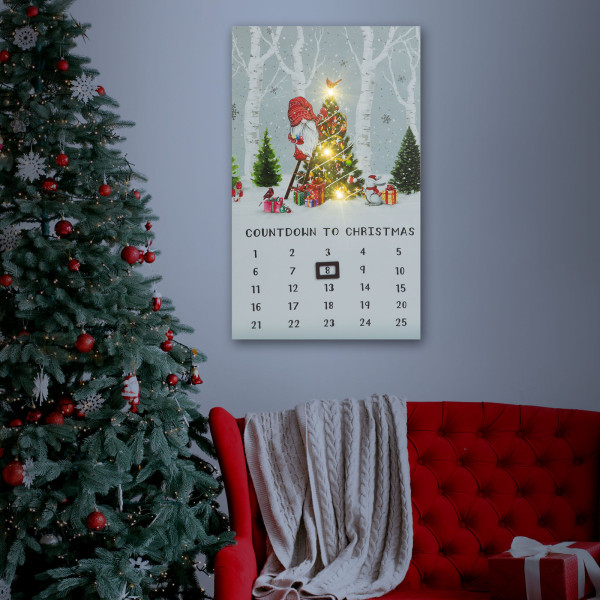 Calendar LED - 2 x AA, 30 x 50 cm ǀ 58466 - imagine 2