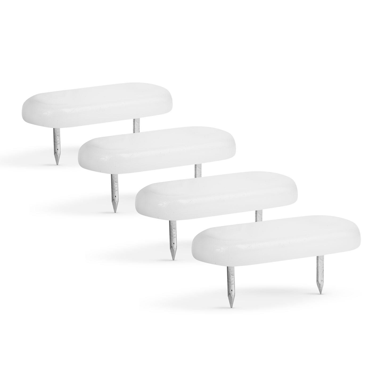 Picior alunecos pentru mobila - alb - 43 x 18 mm - 4 buc ǀ 56211 - imagine 3