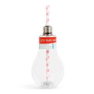 Pahare pentru petreceri cu LED in forma de becuri - 400 ml ǀ 57160J