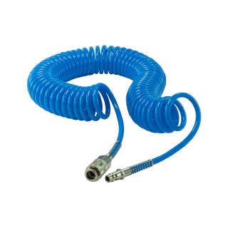 Furtun pneumatic spiralat PU 5x8 mm, 10 m ǀ PSA011