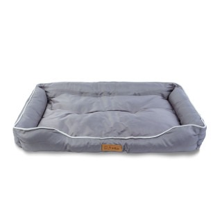Pat pentru caini - 87 x 59 x 13 cm - gri ǀ 60045D
