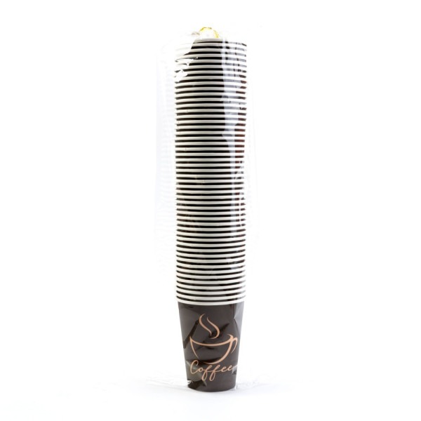 Pahar de hartie - 180 ml - negru ǀ PP-BK-180 - imagine 3