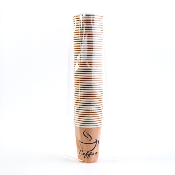 Pahar de hartie - 180 ml - bej ǀ PP-BE-180 - imagine 3