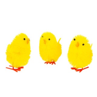 Decor de Paste - set pui - galben - 6,7 x 5 cm - 3 buc/pachet ǀ CMK-7893