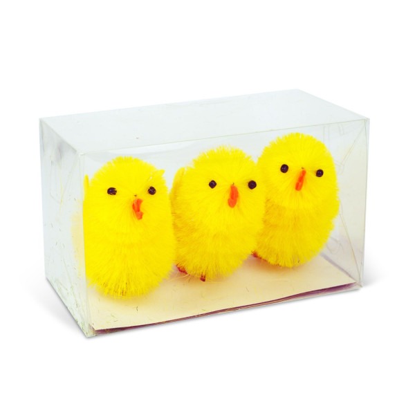 Decor de Paste - set pui - galben - 6,7 x 5 cm - 3 buc/pachet ǀ CMK-7893 - imagine 2