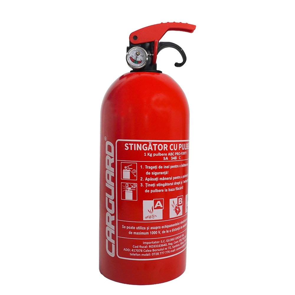 Kit siguranță auto obligatoriu R.A.R - Stingator cu Manometru - imagine 3