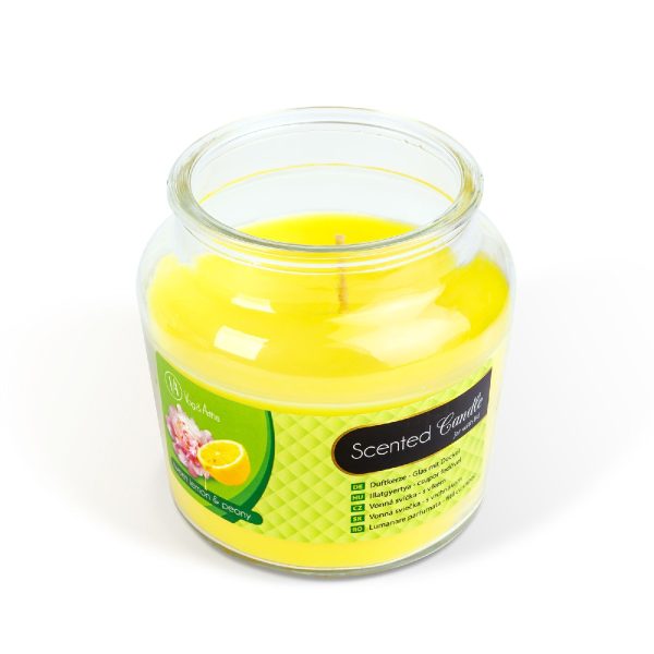 Lumanare parfumata – borcan cu capac – Sweet lemon & peony – 310 g ǀ 58805D - imagine 2