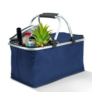 Cos de cumparaturi termoizolant pliabil – 49 x 28 x 25 cm – 21 L – albastru ǀ 11549D